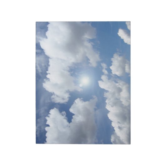 Blue Heaven Clouds + jouw ideeën Notitieblok (Linkerzijde)