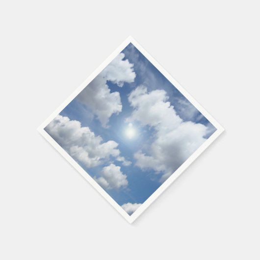 Blue Heaven Clouds + jouw ideeën Servetten (Hoek)