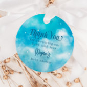 Blue Heaven heeft Baby shower gestuurd Bedankjes Labels