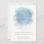 Blue Heaven heeft Cloud Baby shower gestuurd Kaart (Voorkant)