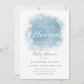 Blue Heaven heeft Cloud Baby shower gestuurd Kaart (Voorkant)