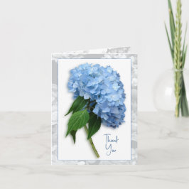 Blue Heaven Hydrangea on Stem Dank je Kaart