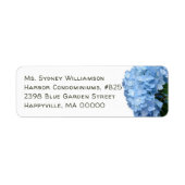Blue Heaven Hydrangea Return Address Labels (Voorkant)