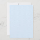 Blue Heaven Hydrangea Simple Wedding Invitation Kaart (Achterkant)