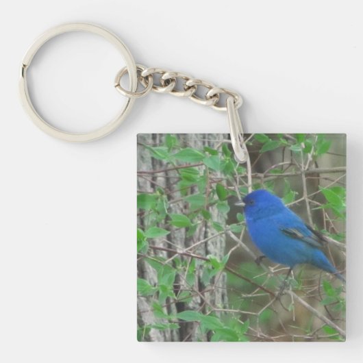 Blue Heaven Metal Print Sleutelhanger (voorkant)