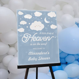 Blue Heaven Verzonden Baby shower Welkom Acryl Bord