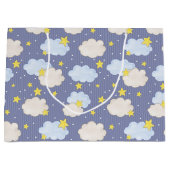  Blue Heavenly Stars And Clouds  Groot Cadeauzakje (Voorkant)