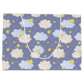  Blue Heavenly Stars And Clouds  Groot Cadeauzakje (Achterkant)