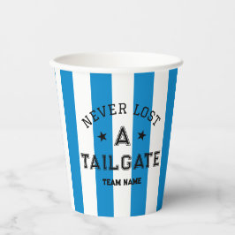Blue heeft nog nooit een Tailgate Custom Team Game Papieren Bekers