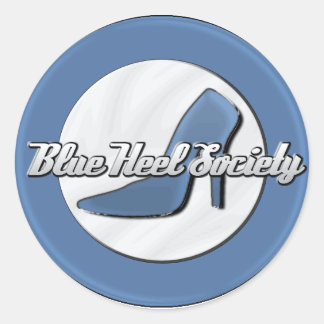 Blue Heel Society Ronde Sticker