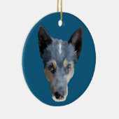 Blue Heeler / Australian Cattle Dog Keramisch Ornament (Rechts)