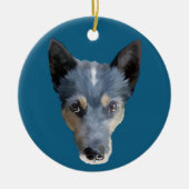 Blue Heeler / Australian Cattle Dog Keramisch Ornament (Voorkant)