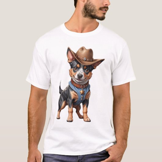 Blue Heeler Australian Cattle Dog T-shirts (Voorkant)