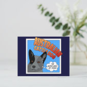 Blue Heeler Briefkaart (Staand voorkant)