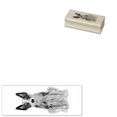 Blue Heeler Cattle Dog ACD Craft Stamp Art Rubberstempel (Gestempeld)