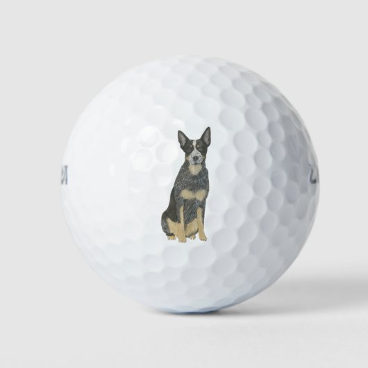 Blue Heeler Cattledog Golfballen (Voorkant)