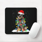 Blue Heeler Christmas Light Funny Gift For Dog Lov Muismat (Met muis)