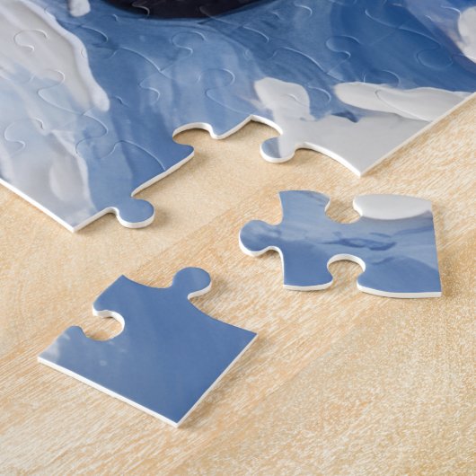 Blue Heeler Christmas Red Truck Holiday Legpuzzel (Zijkant)