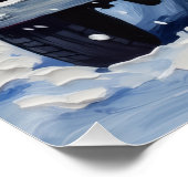 Blue Heeler Christmas Red Truck Holiday Perfect Poster (Hoek)