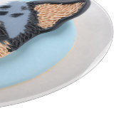 Blue Heeler Dog 3D geïnspireerd Snijplank (Hoek)