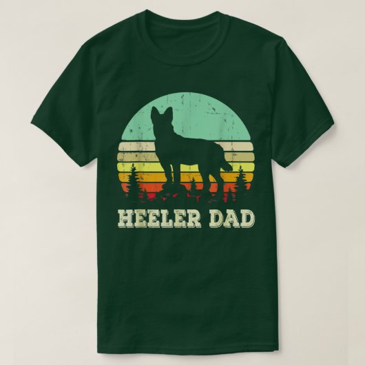 Blue Heeler Dog Dad Australian Cattle Dog Lovers F T-shirt (Design voorkant)