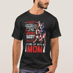 Blue Heeler Dog Dad Happy Vaderdag van mijn Amazi T-shirt