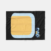 Blue Heeler Dog Dad Matching Familiekostuums DIY H Fleece Deken (Voorkant (Horizontaal))