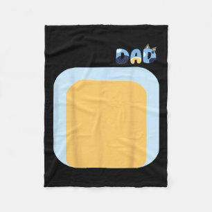 Blue Heeler Dog Dad Matching Familiekostuums DIY H Fleece Deken