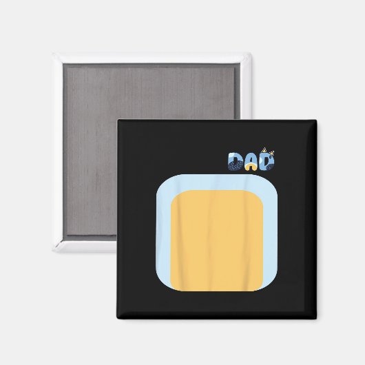 Blue Heeler Dog Dad Matching Familiekostuums DIY H Magneet (Voorkant / Achterkant)