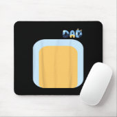 Blue Heeler Dog Dad Matching Familiekostuums DIY H Muismat (Met muis)