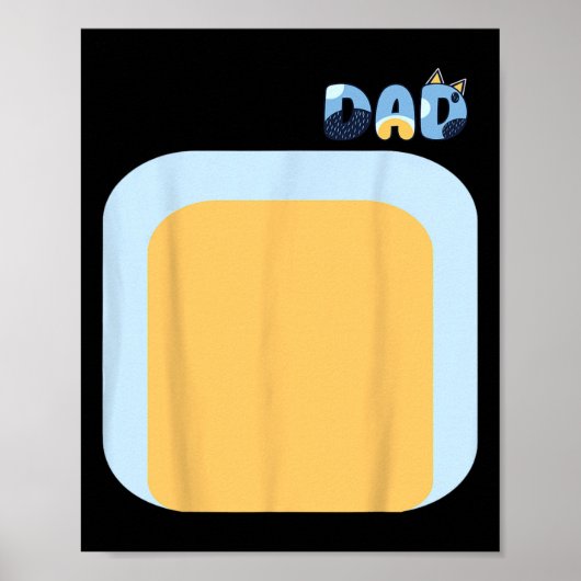 Blue Heeler Dog Dad Matching Familiekostuums DIY H Poster (Voorkant)