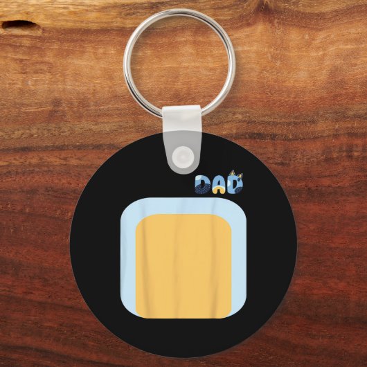 Blue Heeler Dog Dad Matching Familiekostuums DIY H Sleutelhanger (Voorkant)