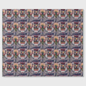 Blue Heeler Dog Valentine's Day Cadeaupapier (Vlak)