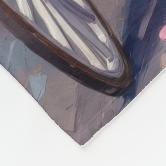 Blue Heeler Dog Valentine's Day Fleece Deken (Hoek)