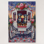 Blue Heeler Dog Valentine's Day Legpuzzel (Verticaal)