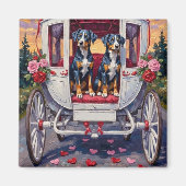 Blue Heeler Dog Valentine's Day Magneet (Voorkant)