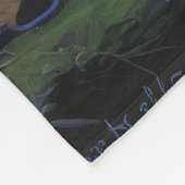 Blue Heeler Dog Whimsical Halloween Schilderij Fleece Deken (Hoek)