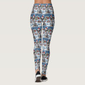 Blue Heeler Dog Winter Wonderland Christmas Joy Leggings (Achterkant)
