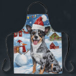 Blue Heeler Dog Winter Wonderland Christmas Joy Schort<br><div class="desc">Dit feestelijke ontwerp vangt de vrolijke sfeer van het vakantieseizoen, met een schattige pup die een kerstmuts draagt. De hond is genesteld in een winterwonderland, compleet met een sneeuwpop, een versierde kerstboom en prachtig ingepakte cadeaus. Sneeuwvlokken herfsten zachtjes en voegen een magische toets toe aan het tafereel, terwijl de levendige...</div>