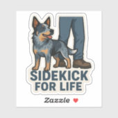 Blue Heeler Friend Sticker (Vel)