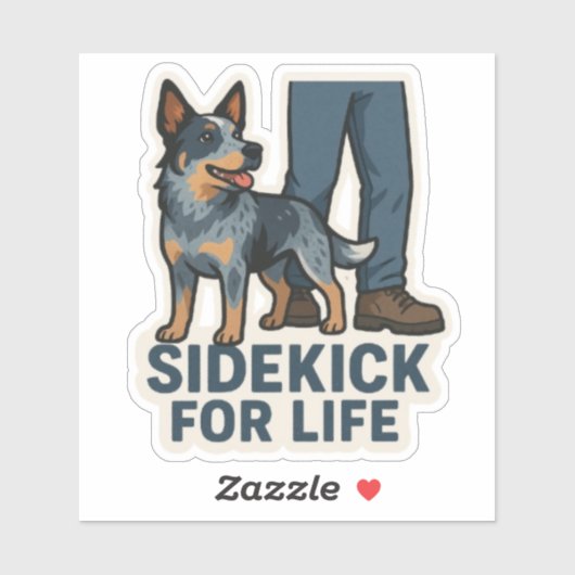 Blue Heeler Friend Sticker (Vel)