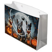 Blue Heeler Halloween Spoken Groot Cadeauzakje (Achterkant Gekanteld)