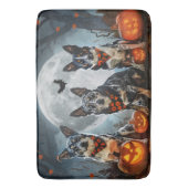 Blue Heeler Halloween Spooky Badmat (Voorkant Verticaal)