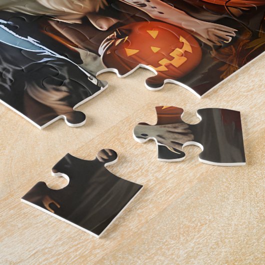 Blue Heeler Halloween Spooky Legpuzzel (Zijkant)