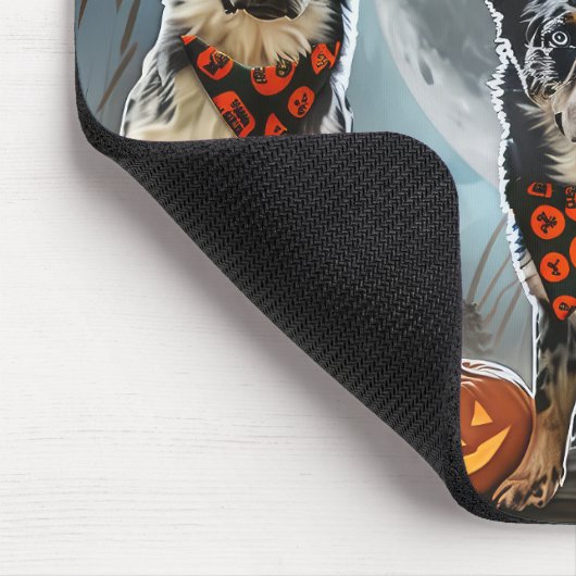 Blue Heeler Halloween Spooky Muismat (Hoek)