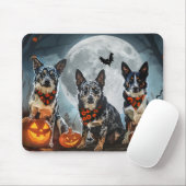 Blue Heeler Halloween Spooky Muismat (Met muis)