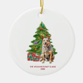 Blue Heeler hond gepersonaliseerde kerst Keramisch Ornament (Voorkant)