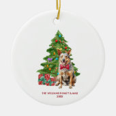 Blue Heeler hond gepersonaliseerde kerst Keramisch Ornament (Voorkant)