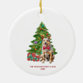 Blue Heeler hond gepersonaliseerde kerst Keramisch Ornament (Achterkant)