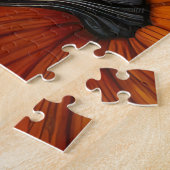 Blue Heeler Hond Herfst Oogst Thanksgiving Legpuzzel (Zijkant)